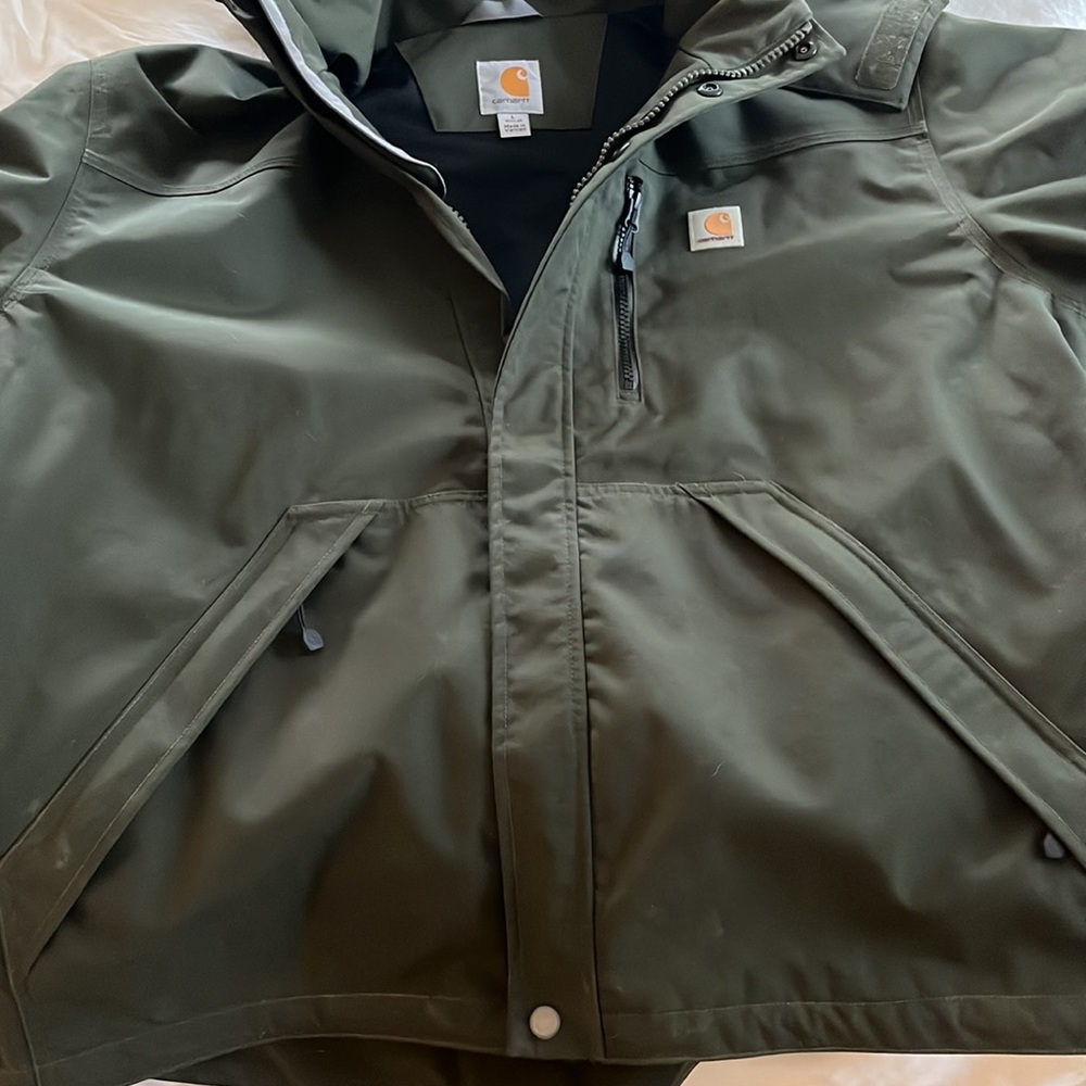 Carhartt Mens Jacket Size L Forest green